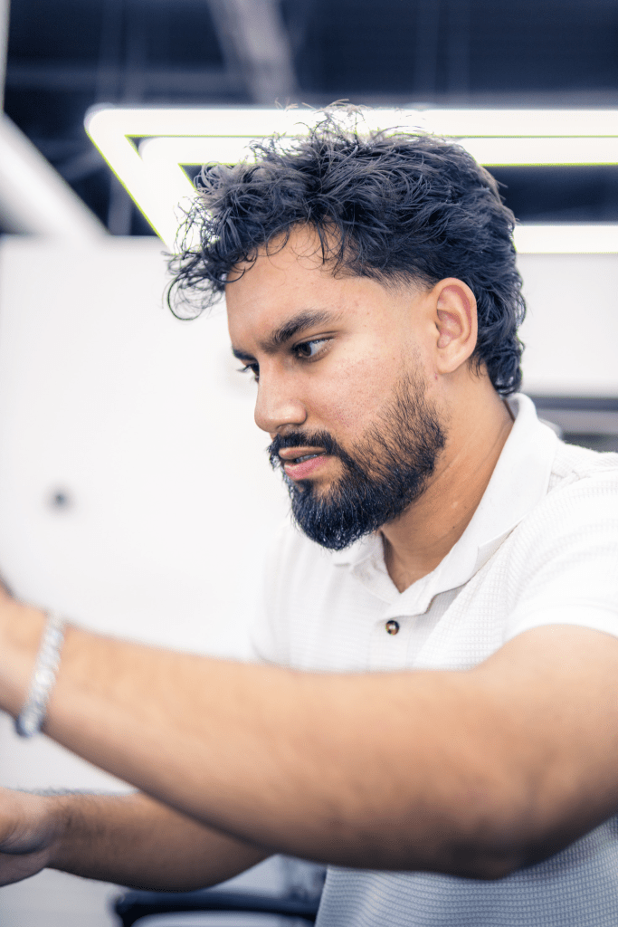 Nasib, barber at Illyz Barbershop in Glendale Heights, Illinois
